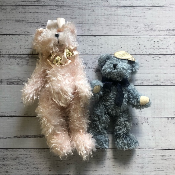 Tic Toc Teddies Collection Other - 🌿 TIC TOC TEDDIES 🌿 pink teddy plus blue teddy vintage